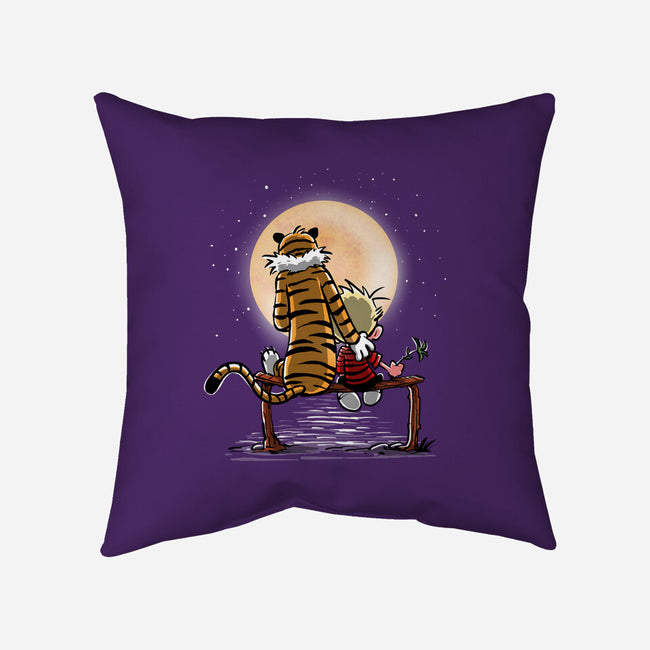 More Friends Gazing At The Moon-none removable cover w insert throw pillow-zascanauta