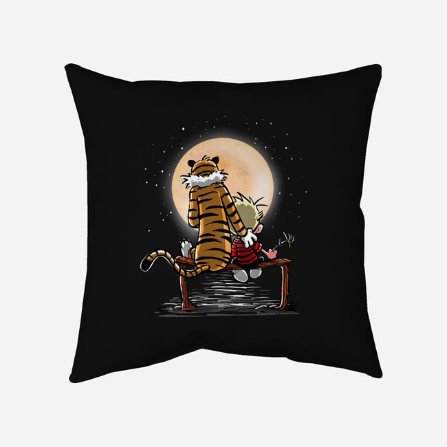 More Friends Gazing At The Moon-none removable cover throw pillow-zascanauta