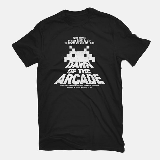 Dawn Of The Arcade-womens basic tee-retrodivision