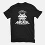Dawn Of The Arcade-womens basic tee-retrodivision