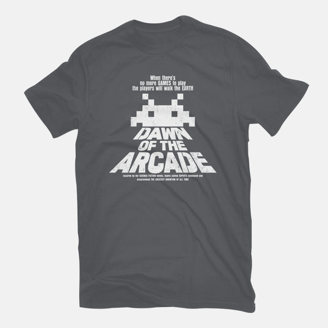 Dawn Of The Arcade-womens basic tee-retrodivision