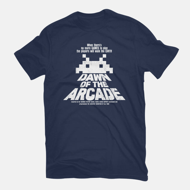 Dawn Of The Arcade-womens basic tee-retrodivision
