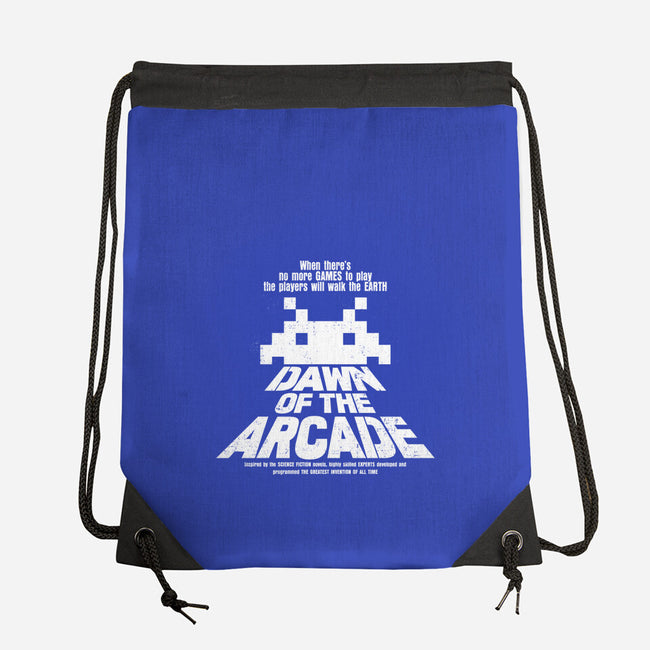 Dawn Of The Arcade-none drawstring bag-retrodivision