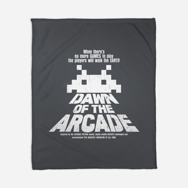 Dawn Of The Arcade-none fleece blanket-retrodivision