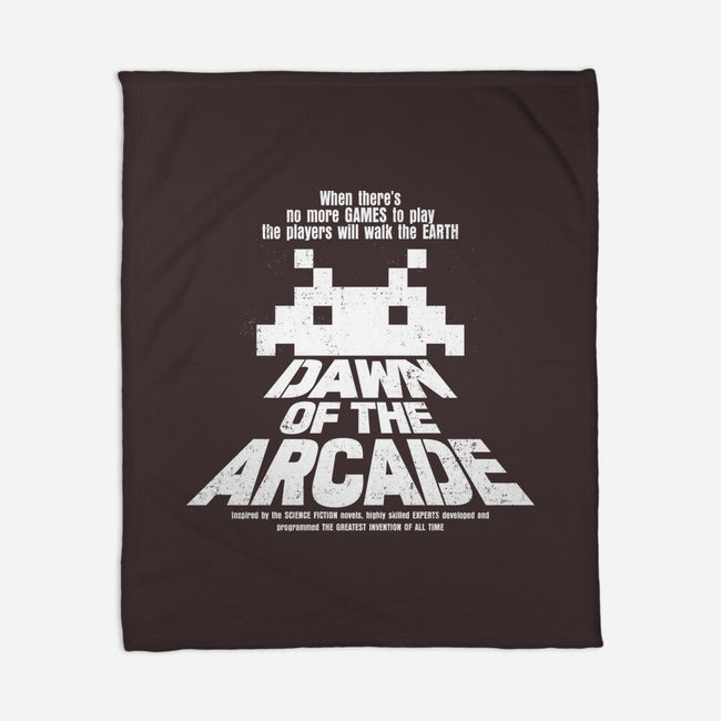 Dawn Of The Arcade-none fleece blanket-retrodivision