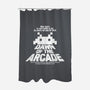 Dawn Of The Arcade-none polyester shower curtain-retrodivision