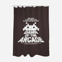 Dawn Of The Arcade-none polyester shower curtain-retrodivision