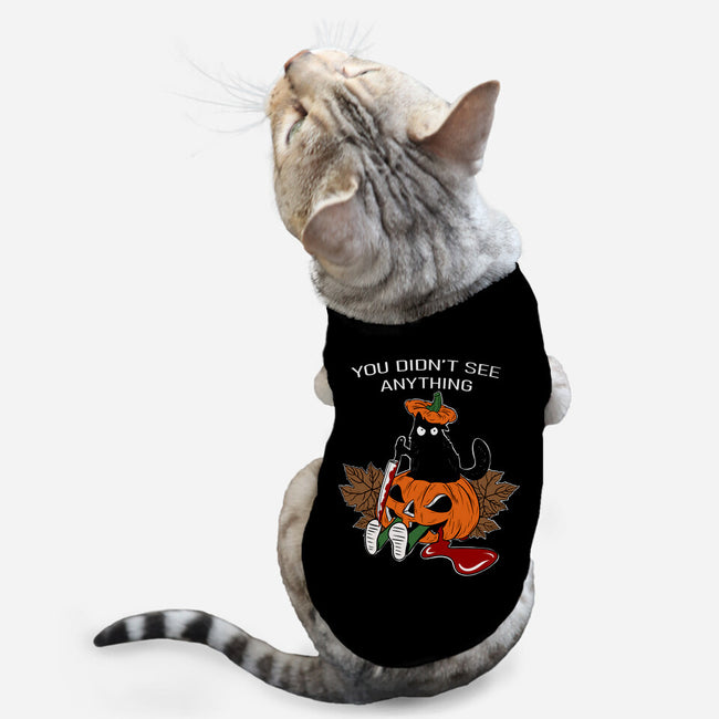 The Halloween Killer-cat basic pet tank-fanfabio