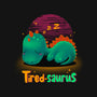 Tired-saurus-none stretched canvas-erion_designs