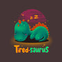 Tired-saurus-none matte poster-erion_designs
