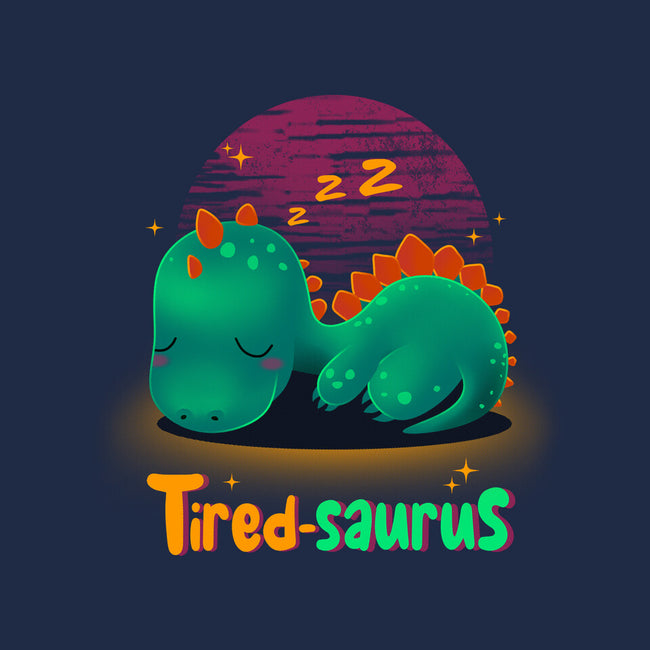 Tired-saurus-none polyester shower curtain-erion_designs