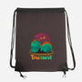 Tired-saurus-none drawstring bag-erion_designs
