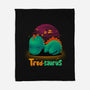 Tired-saurus-none fleece blanket-erion_designs