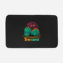 Tired-saurus-none memory foam bath mat-erion_designs