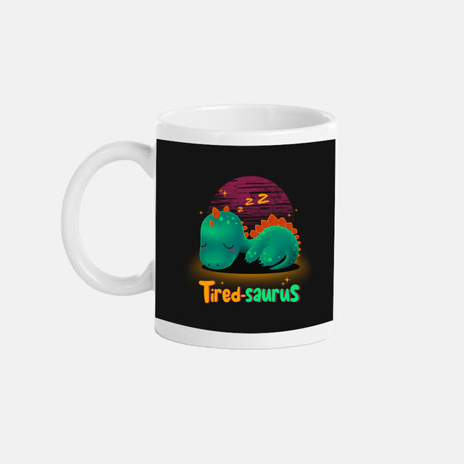 Tired-saurus-none mug drinkware-erion_designs