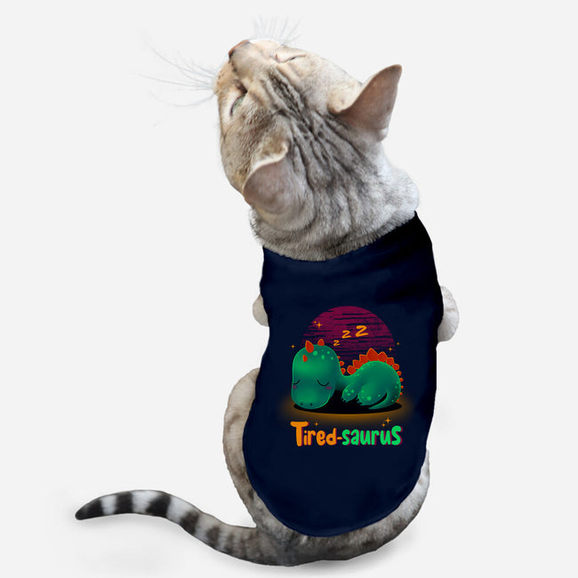 Tired-saurus-cat basic pet tank-erion_designs