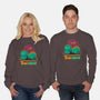 Tired-saurus-unisex crew neck sweatshirt-erion_designs