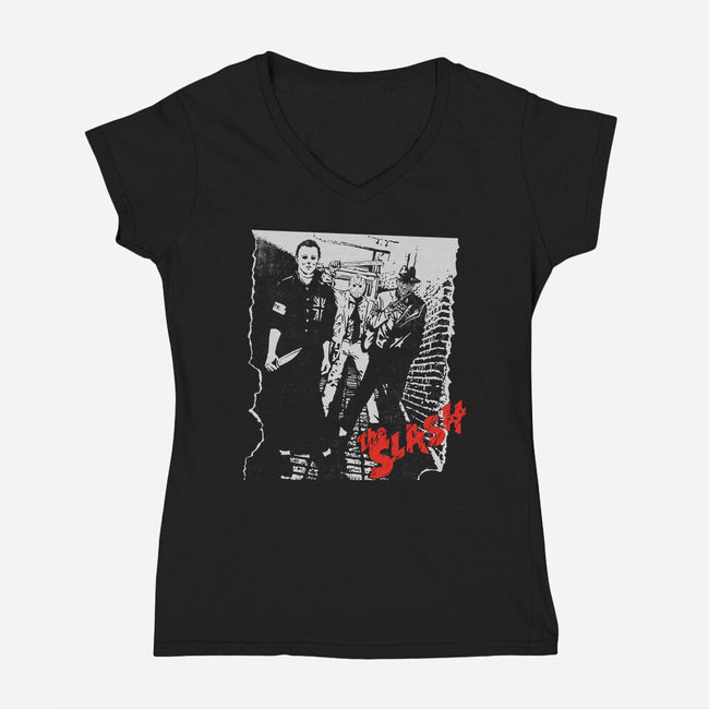 The Slash-womens v-neck tee-Getsousa!