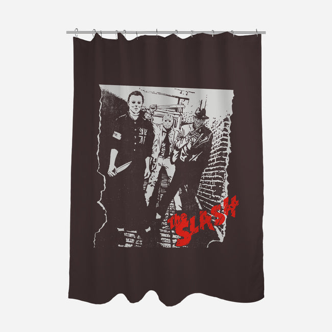 The Slash-none polyester shower curtain-Getsousa!