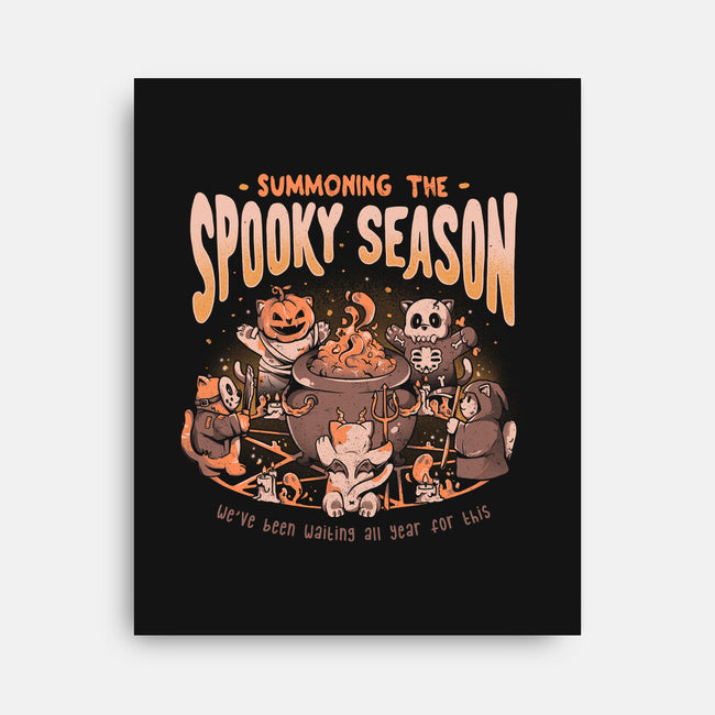 Summoning The Spooky Season-none stretched canvas-eduely