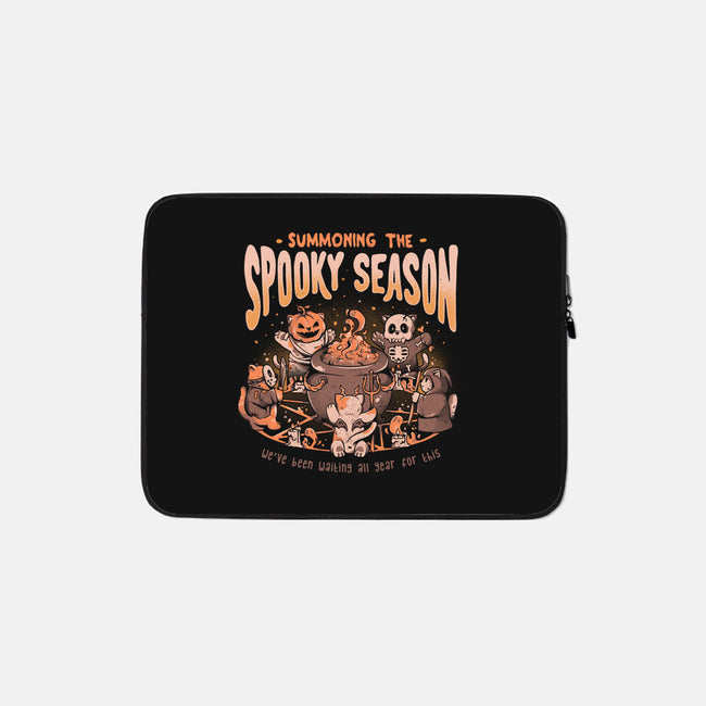 Summoning The Spooky Season-none zippered laptop sleeve-eduely