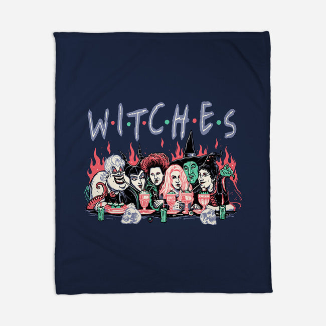 Witches Party-none fleece blanket-momma_gorilla