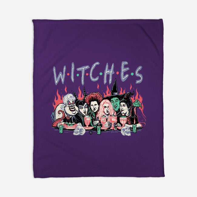 Witches Party-none fleece blanket-momma_gorilla