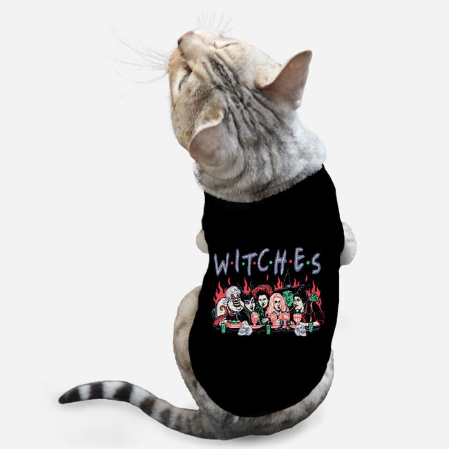 Witches Party-cat basic pet tank-momma_gorilla