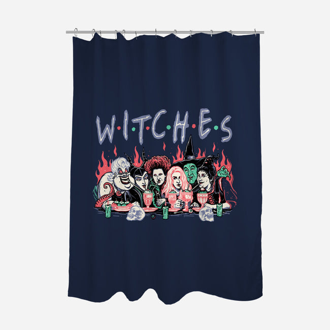 Witches Party-none polyester shower curtain-momma_gorilla