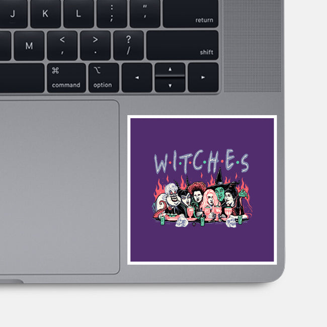 Witches Party-none glossy sticker-momma_gorilla