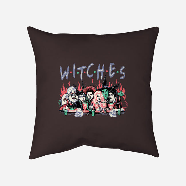 Witches Party-none removable cover w insert throw pillow-momma_gorilla