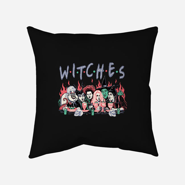 Witches Party-none removable cover throw pillow-momma_gorilla