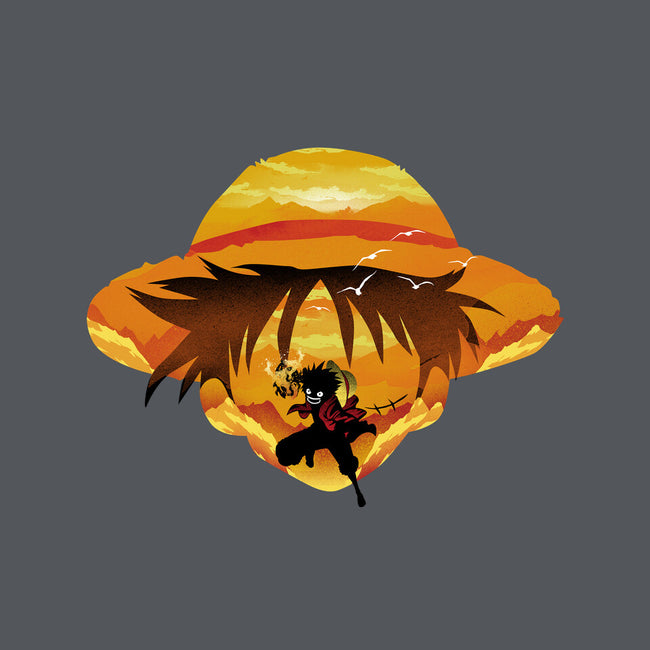 Pirate Head Landscape-womens basic tee-dandingeroz