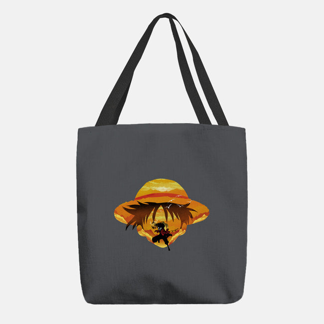 Pirate Head Landscape-none basic tote bag-dandingeroz