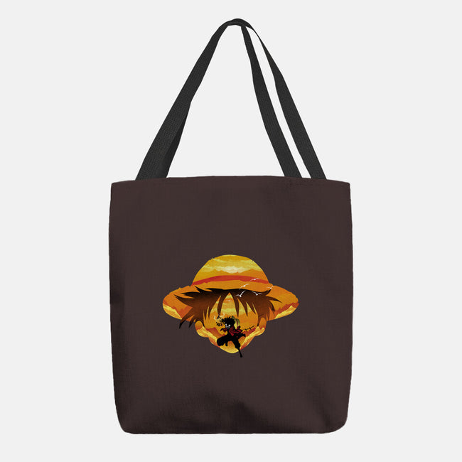 Pirate Head Landscape-none basic tote bag-dandingeroz