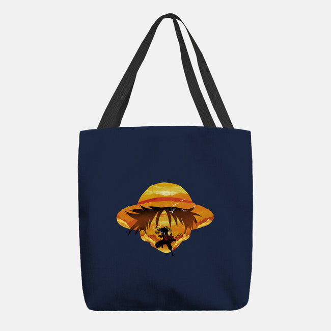 Pirate Head Landscape-none basic tote bag-dandingeroz