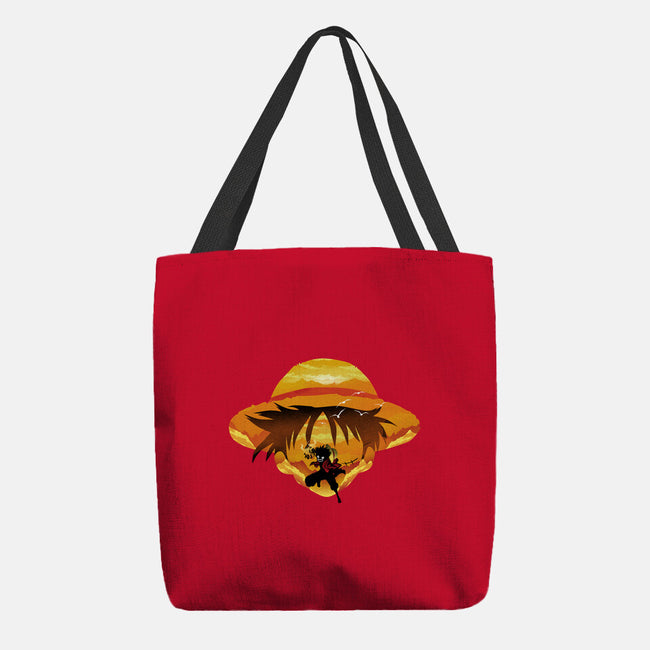 Pirate Head Landscape-none basic tote bag-dandingeroz