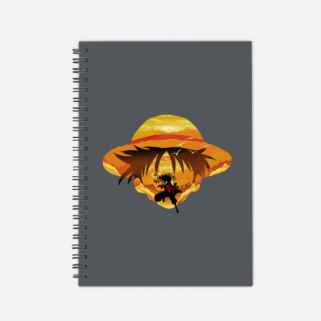 Pirate Head Landscape-none dot grid notebook-dandingeroz