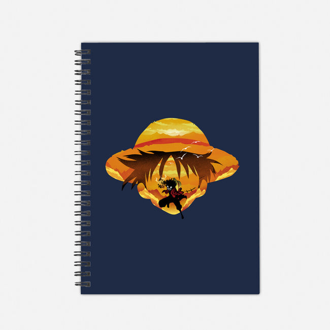 Pirate Head Landscape-none dot grid notebook-dandingeroz