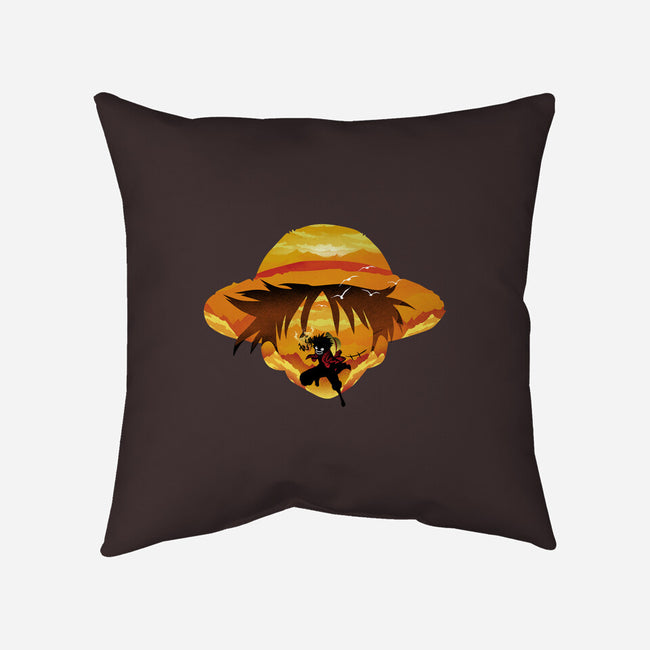 Pirate Head Landscape-none removable cover w insert throw pillow-dandingeroz