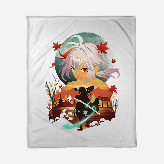 Kazuha Ukiyo E-none fleece blanket-dandingeroz