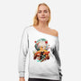 Kazuha Ukiyo E-womens off shoulder sweatshirt-dandingeroz