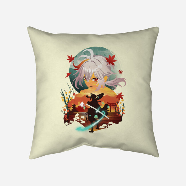 Kazuha Ukiyo E-none removable cover w insert throw pillow-dandingeroz