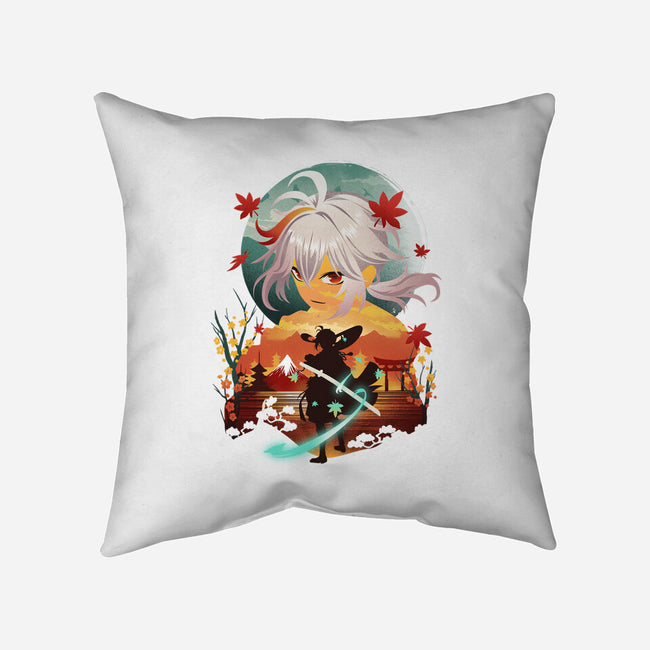 Kazuha Ukiyo E-none removable cover w insert throw pillow-dandingeroz