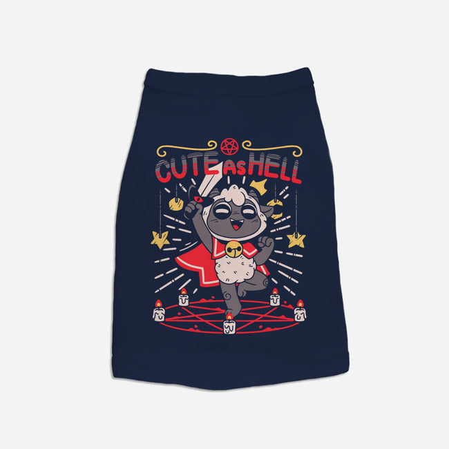 Lamb Cute As Hell-dog basic pet tank-Zaia Bloom