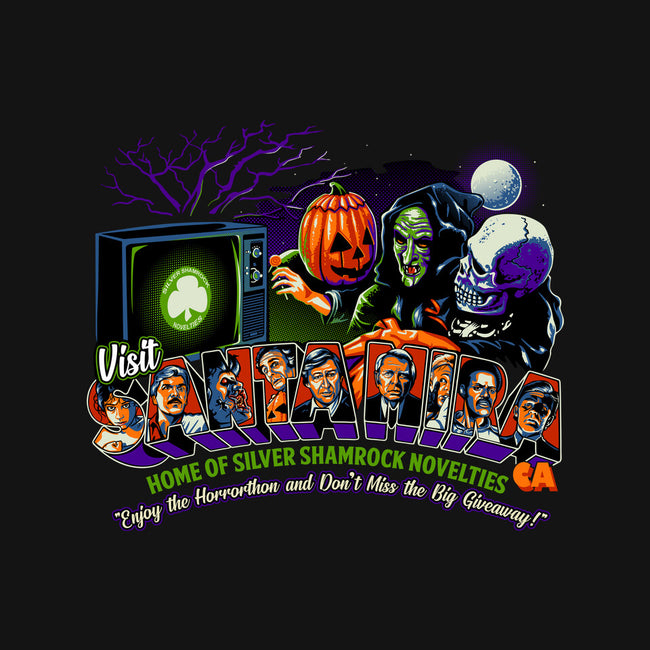 Enjoy The Horrorthon In Santa Mira-womens v-neck tee-goodidearyan