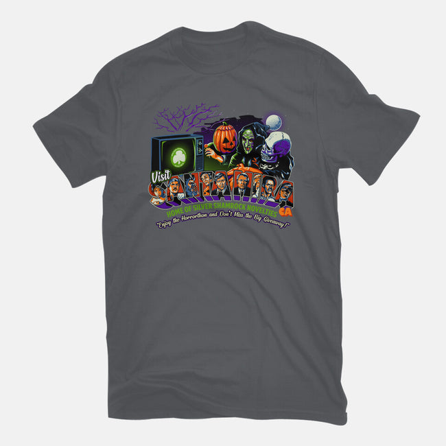 Enjoy The Horrorthon In Santa Mira-unisex basic tee-goodidearyan