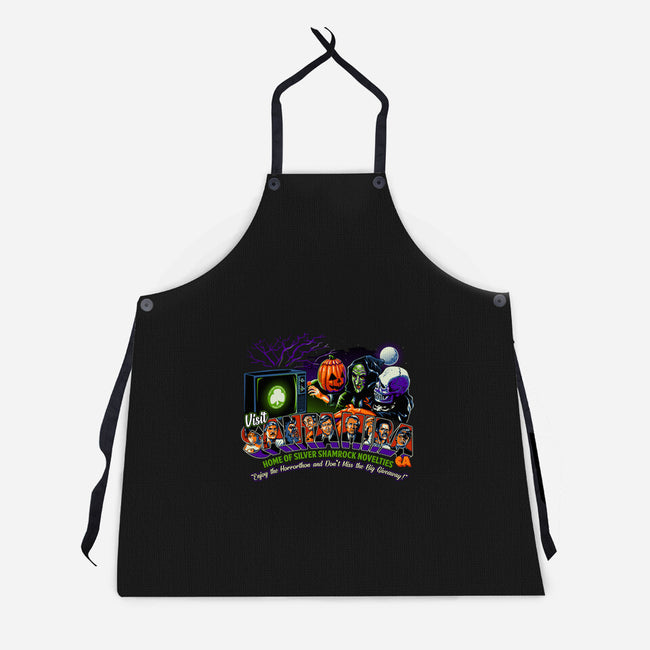 Enjoy The Horrorthon In Santa Mira-unisex kitchen apron-goodidearyan