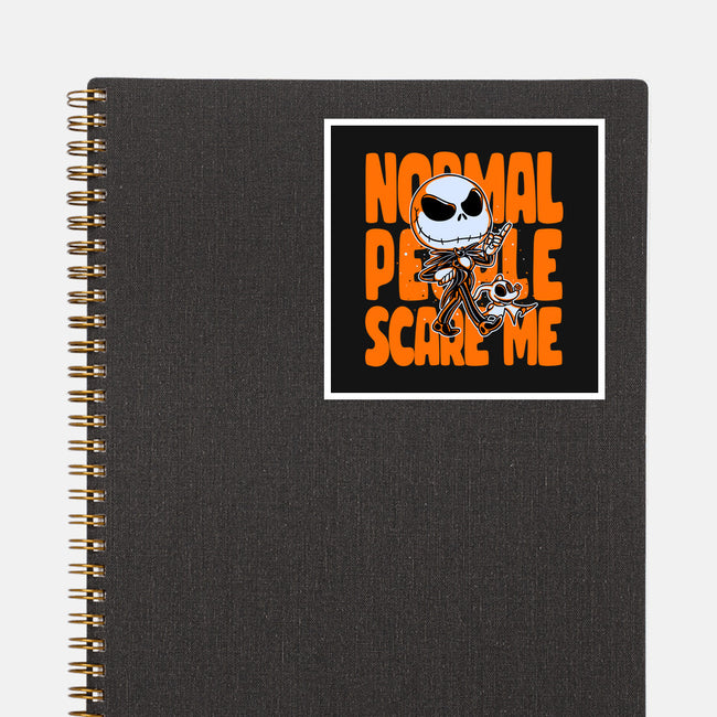 Normal Scare-none glossy sticker-estudiofitas