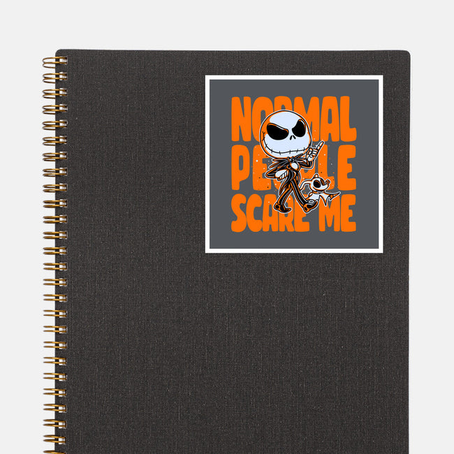 Normal Scare-none glossy sticker-estudiofitas